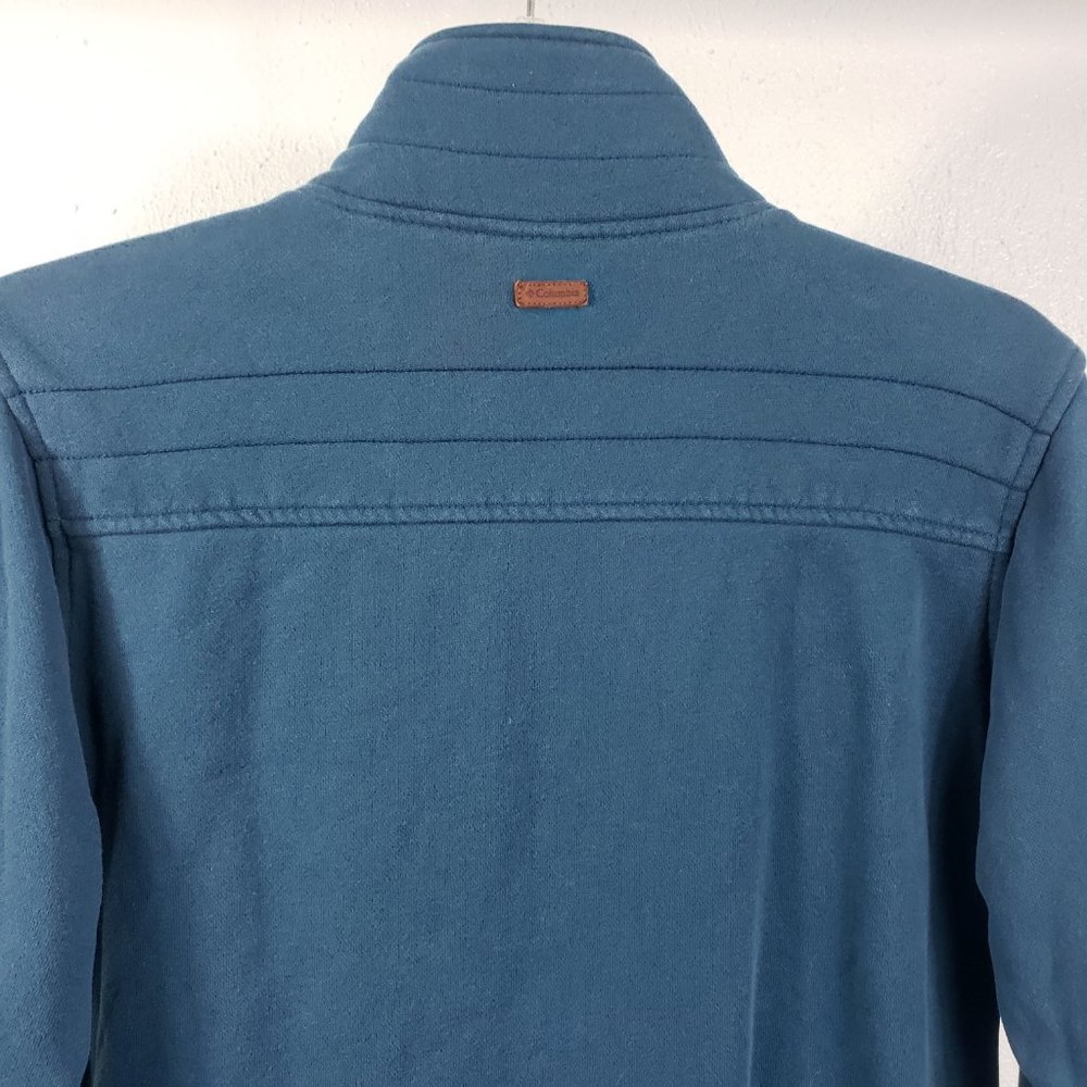 Columbia Women's Blue Lined Full Zip Long Sleeve Coat Sweater Jacket - Picture 6 of 11